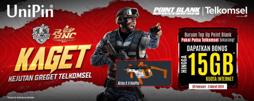 Telkomsel Bagi-Bagi Kuota Internet dengan Top Up Point Blank Selama PBIC & PBNC!